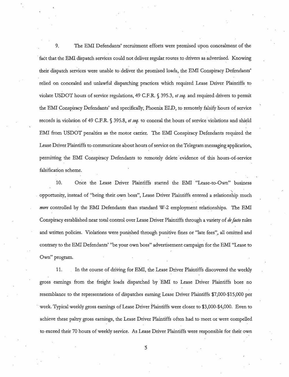 Amended Class Action Complaint, page 5